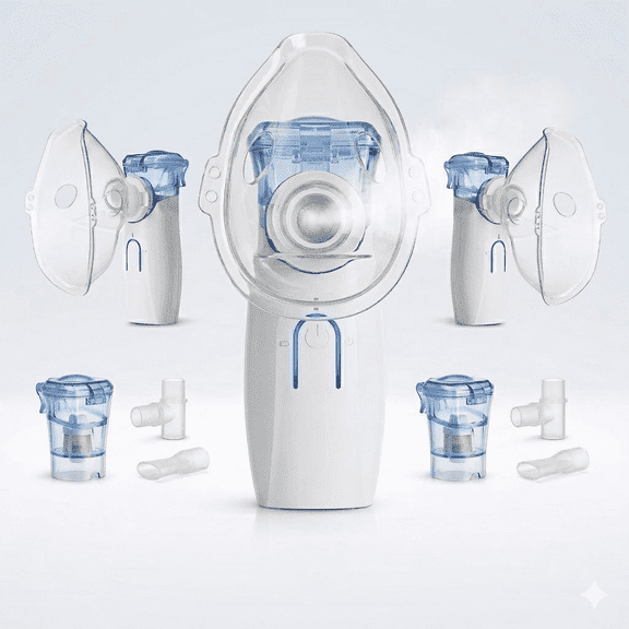Portable Humidifier Compressor Steam Inhaler(USB Charging or 2 AA Batteries)