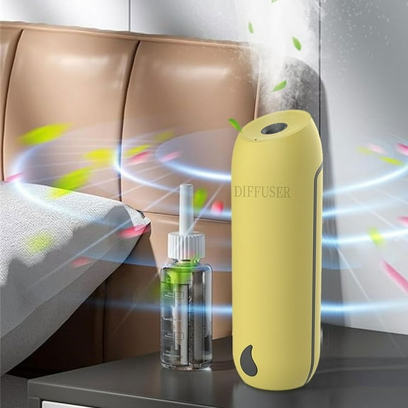 Portable Humidifier Diffuser | Intelligent Incense Machine - Silent Aromatherapy Oil Diffuser for Bedroom Office Large Room | 3 Timer Settings | 16x5cm | Deodorizing Rotating Atomization | Wide Area