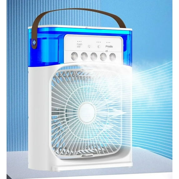 Portable Humidifier Fan AIr Conditioner Household Small Air Cooler Hydrocooling Portable Air Adjustment For Office 3 Speed Fan