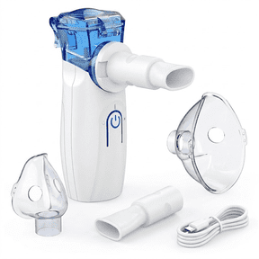 Portable Humidifier Handheld Mesh Inhaler - Dual Power (USB/Battery) Ultra-Quiet Cool Mist Humidifier for Kids & Adults
