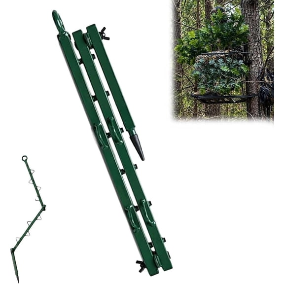 Portable Hunting Concealment Branch Stand, Foldable Camo Screening Cover, Adjustable Tree Stand Blind Accessory