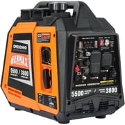 Portable Hybrid Inverter Generator GENMAX GM5500iHD | 5500W Peak/3800W Rated, CO Sensor, Ultra Quiet, EPA Certified for RV & Home Emergency Use