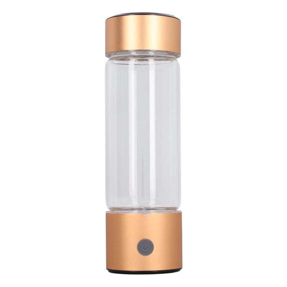 Portable Hydrogen Rich Water Generator Bottle 410ml Ionizer with Nasal Inhalation Hose 1200-1400ppb
