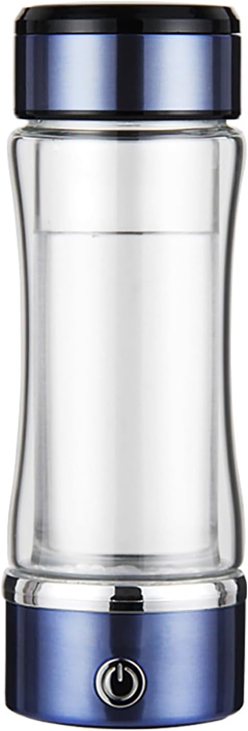 Portable Hydrogen Water Bottle Generator – 350ml Smart Hydrogenated Water Cup | Rechargeable PEM Molecular Hydrogen Water Bottle Glass for Travel, Fitness & Daily Use