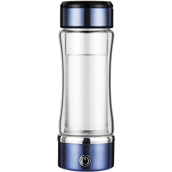 Portable Hydrogen Water Bottle Generator 350ml Smart Hydrogenated Water Cup | Rechargeable PEM Molecular Hydrogen Water Bottle Glass for Travel, Fitness & Daily Use