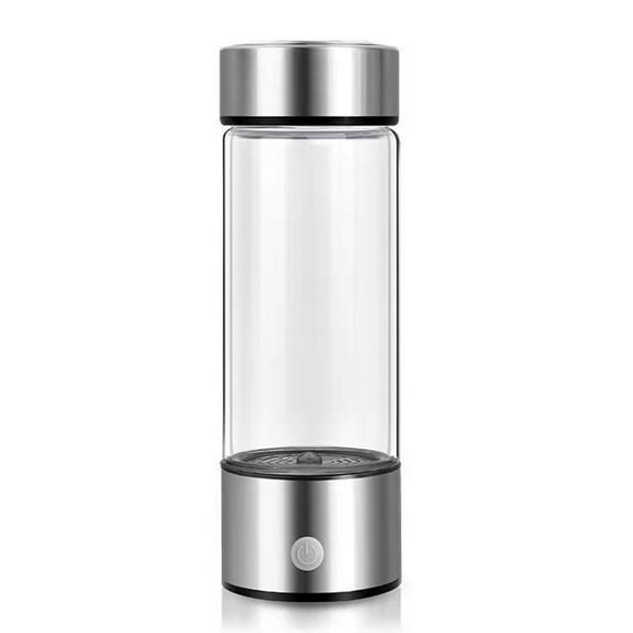 Portable Hydrogen Water Bottle Generator 420ml Rechargeable Borosilicate Glass SPE/PEM Technology USB Fast Electrolysis Antioxidant Health Drink Travel Work Home
