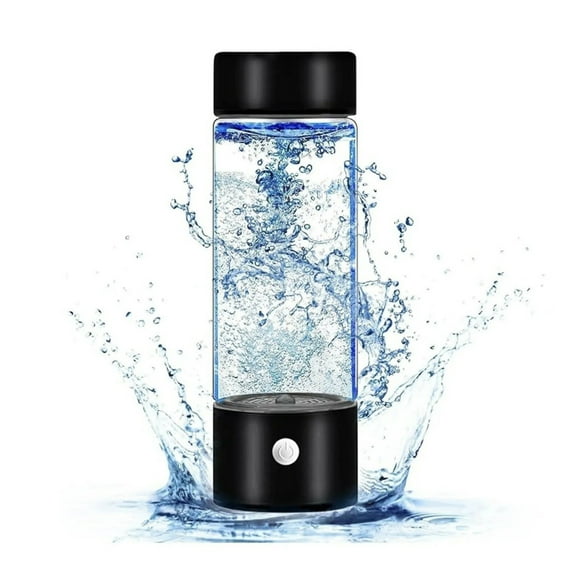 Portable Hydrogen Water Bottle Generator - 420ml SPE/PEM Technology, USB Rechargeable, Alkaline Hydrogen-Rich Water for Health, Travel, Gym & Office Use