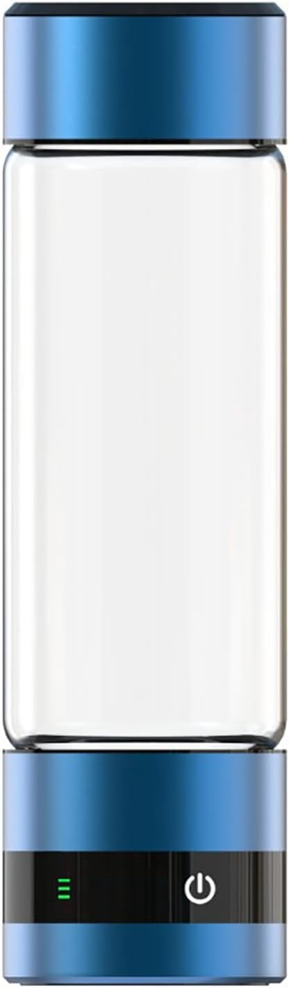 Portable Hydrogen Water Bottle Generator, Rechargeable PEM Hydrogen Water Ionizer, Smart Hydrogen-Rich Water Cup 461ml, Molecular Hydrogen Water Bottle for Travel, Fitness & Daily Hydration