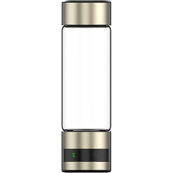 Portable Hydrogen Water Bottle Generator, Rechargeable PEM Hydrogen Water Ionizer, Smart Hydrogen-Rich Water Cup 462ml, Molecular Hydrogen Water Bottle for Travel, Fitness & Daily Hydration