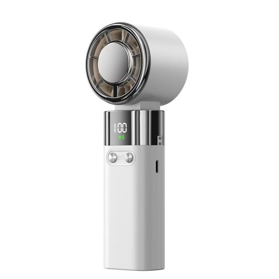Portable Hyper Speed Icy Fan, 3-in-1 Handheld/Stand/Hanging Design, Rechargeable Semiconductor Cooling Fan with 100 Wind Speed Levels