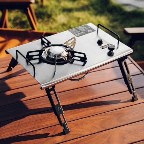 Portable IGT Camping Stove with Foldable Legs, IGT Table Propane Gas Stove Multi-fuel for Patio Cooking Hiking Picnic RV Tailgating Emergency Use, GS335$$Sport & Recreation Other