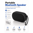 thumbnail image 1 of Portable IPX6 Waterproof Bluetooth Speaker, 5.3 Wireless Mini Outdoor Speaker with TWS Stereo, TF Card/AUX/USB Playback, Hands-Free Call, 1000mAh Rechargeable Small Speaker for Camping Beach Travel, 1 of 8