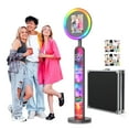 thumbnail image 1 of Portable IPad Photo Booth Compatible with 10.2in 10.9in 12.9in IPads Includes Flight Case Customizable Logo App Remote Control RGB Lights for Parties, Weddings, Birthdays, Holiday, 1 of 14