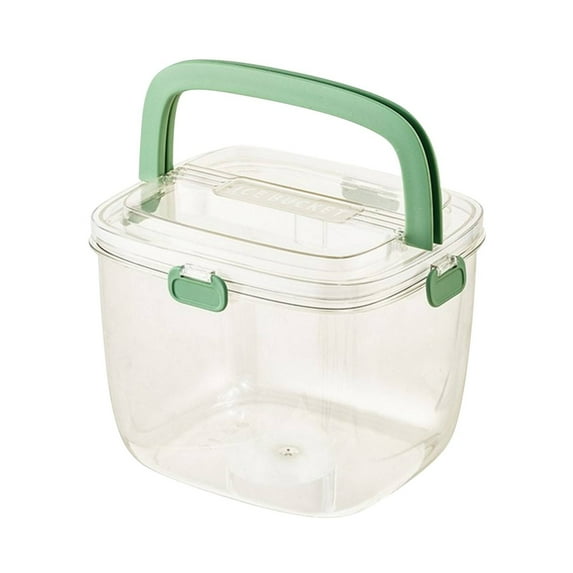 Portable Ice Bucket under $5! Xqxayjr Portable Ice Bucket with Lid, Large Capacity Fruit Basket for Parties, Countertop Drink Cooler for Champagne Beer, Kitchen Snack Storage Bowl