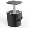 thumbnail image 1 of Portable Ice Bucket Cooler Table - Lift-Top Drink Cooler Bar for Outdoor Parties, 18-Can Capacity, Food-Grade Materials & Insulated Design (Black) - Ideal for Beach, Patio & Picnic Use, 1 of 8
