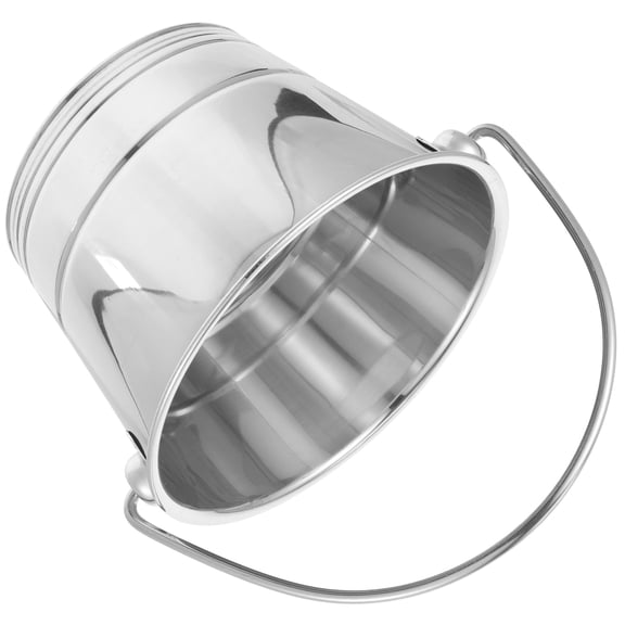 Portable Metal Ice Bucket with Lid, Wine Cooler for Parties, Large Multi-Function Bar Container