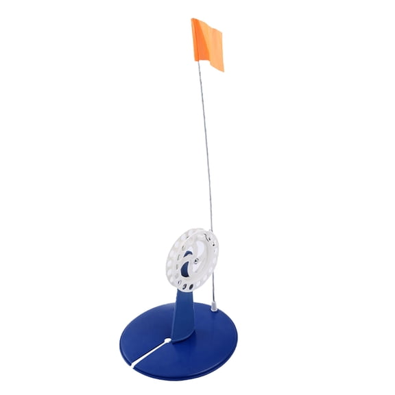 Portable Ice Fishing Tip Up Flag with Thickened Base, Durable Automatic Winter Fishing Tip-Up Gear for Anglers, Easy Flag Replacement Ice Fishing Accessories