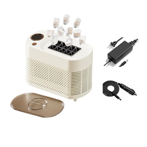 Portable Ice Maker, 12V, AC and DC Dual Power, Quiet, for Car, RV, Outdoor Adventures