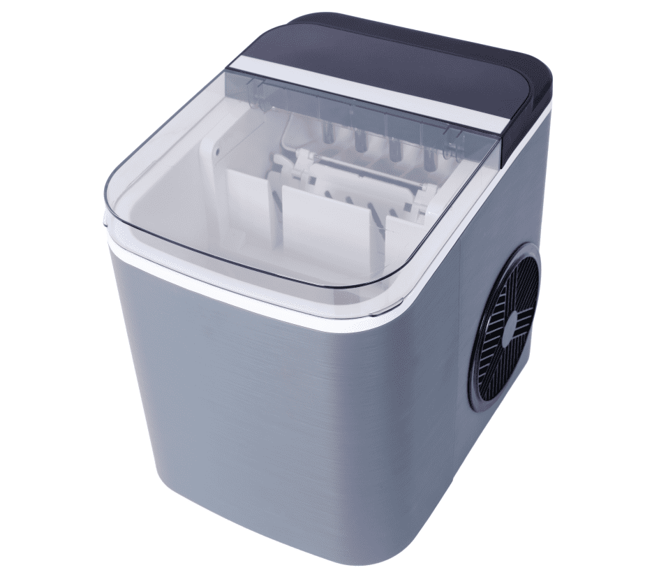 Portable Ice Maker Countertop, Self-Cleaning Ice Makers with Basket and Scoop