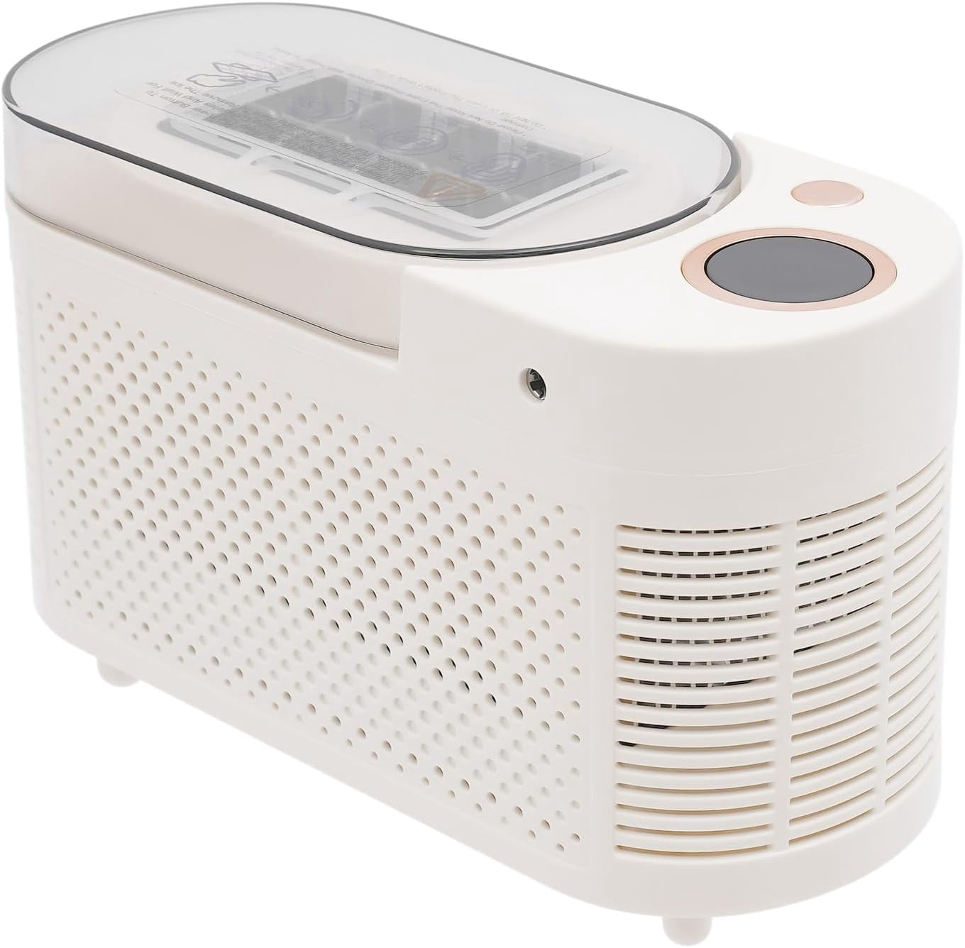 Portable Ice Maker Machine, Mini Cube Maker Dual Power Fast Ice Making 12V Car Compatibility 8 Ice Cubes in 10 Minutes for Home Office Camping Travel Use (White)