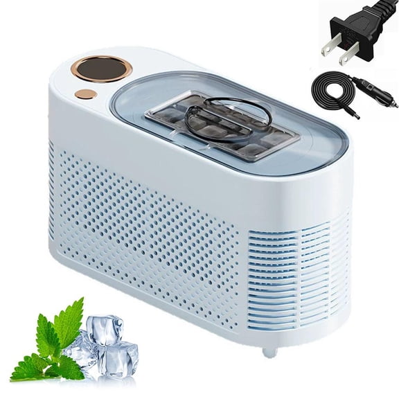 Portable Ice Maker Machine, Mini Cube Maker, Dual Power Fast Ice Making, 12V Car Compatibility, 8 in 10 Minutes for Home, Office, Camping, Travel Use