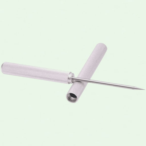 Portable Ice Pick with Safety Cover, Kitchen Tool, Stainless Steel, Silver