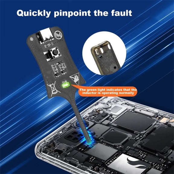 Portable Inductance Tester Fault Check Tool, Electronic Circuit Detector for Quick PCB Troubleshooting and Component Detection