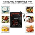 thumbnail image 1 of Portable Induction Cooktop,1000W Induction Cooker with LCD , Induction Cooktop Burner Child Safety Lock & Timer, 1 of 10