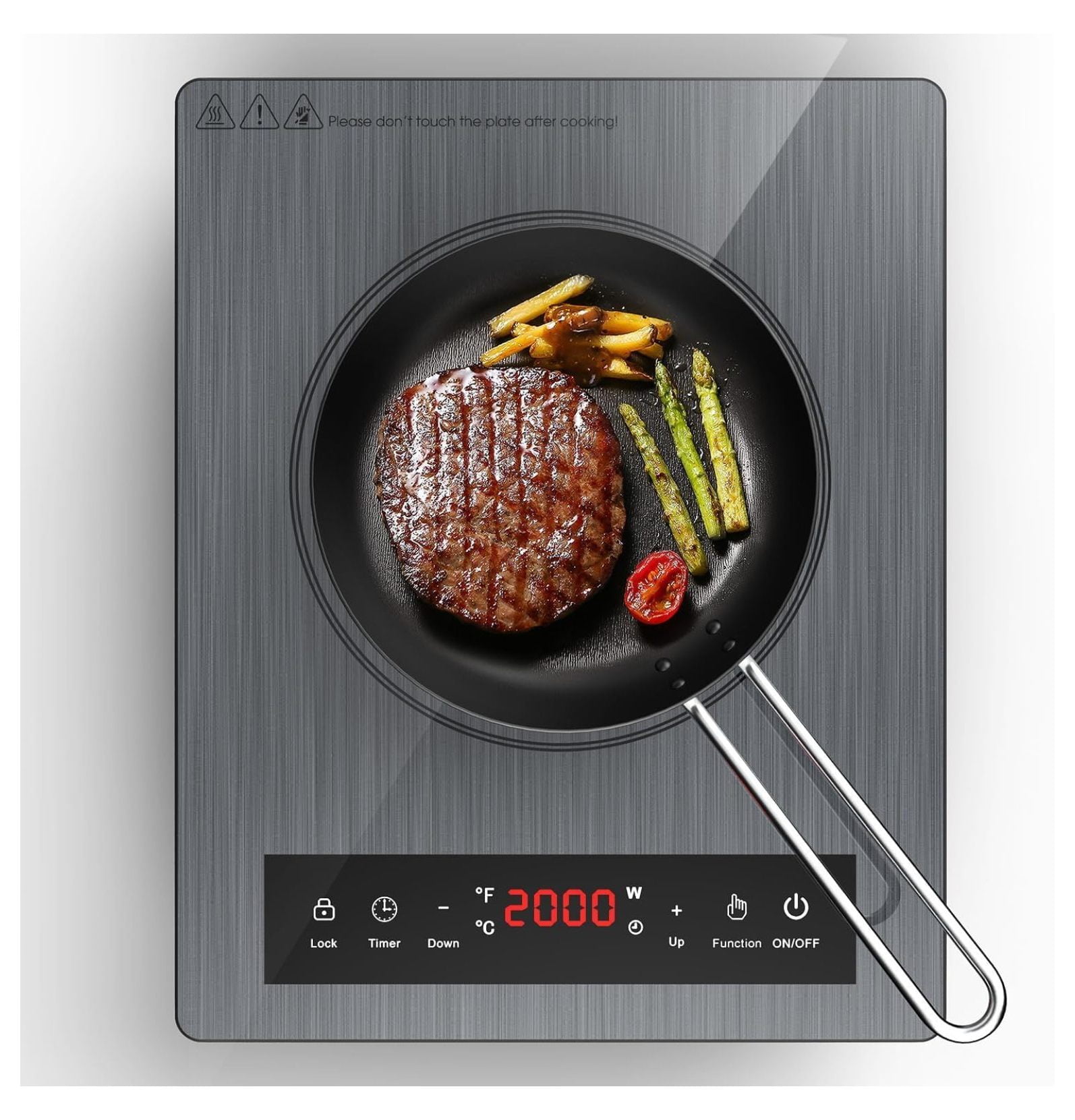 Portable Induction Cooktop 110v,1800W Countertop Single Burner