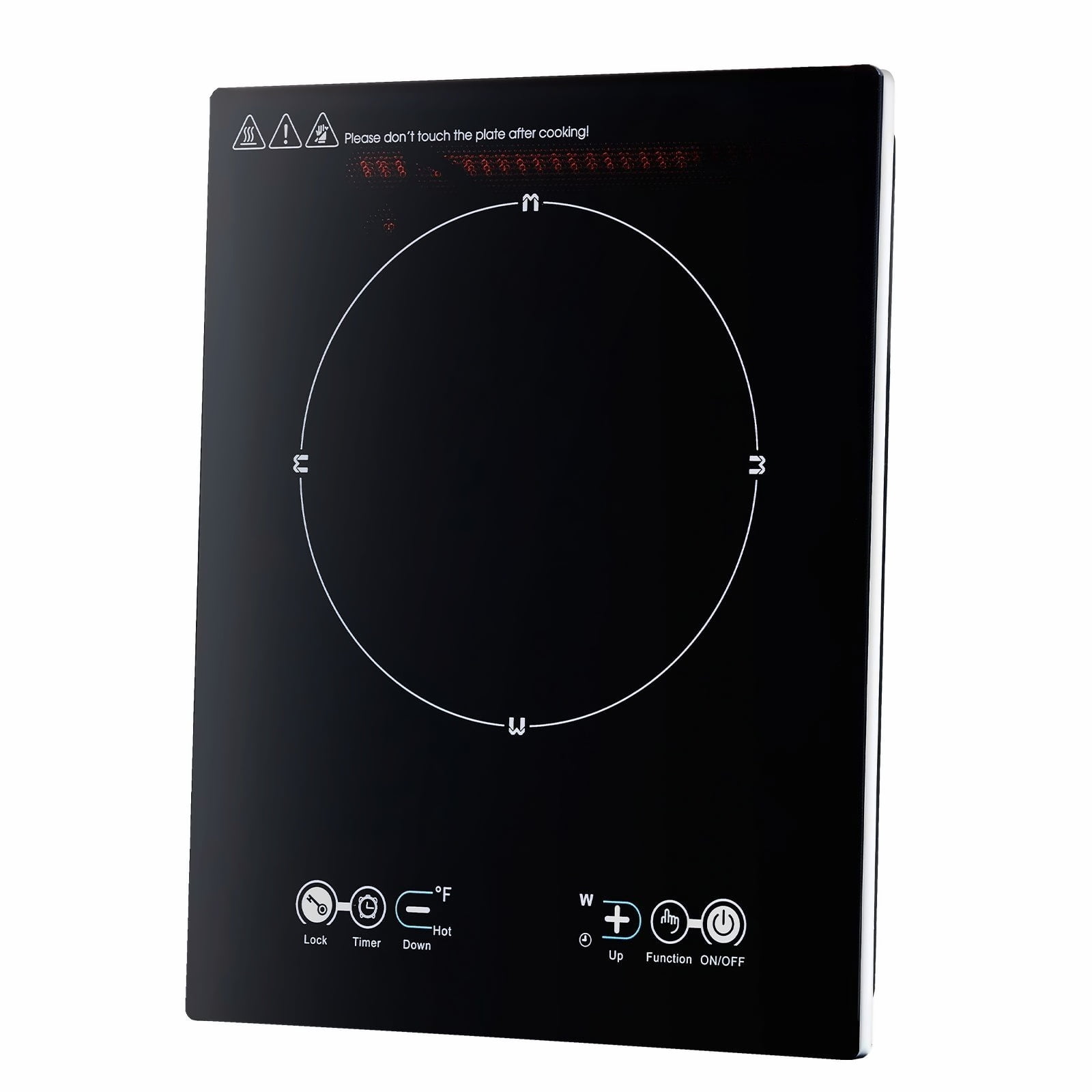 Portable Induction Cooktop 1800W - Countertop Burner with 9 Temp Levels - Hot Plate for Kitchen, RV, Camping - Fast & Efficient Cooking