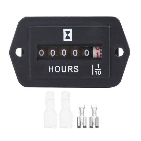Portable Industrial Accumulating Time Counter Digital Display Electronic Hour Meter For Diesel-Gasoline Engine Generator