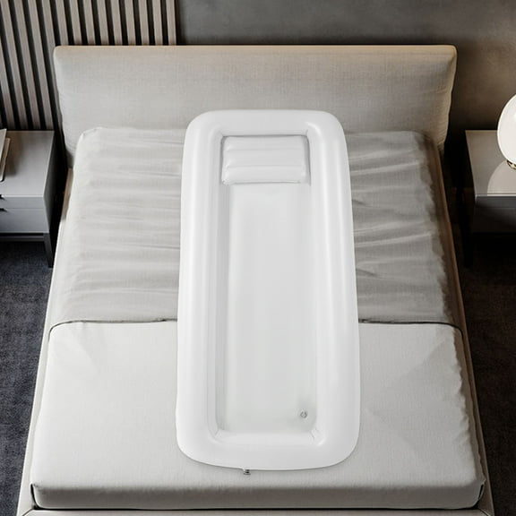 Portable Inflatable Bathtub for Showering in Bed, PVC Material, 350W Electric Air Pump, Water Bag, Ideal for Elderly and Disabled Use