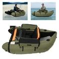 thumbnail image 1 of Portable Inflatable Boat, Oxford Fishing Boat Raft, Sport Outdoor Backrest Adjustable, Load Capacity 130kg/286.6lbs, w/ Hand Air Pump, 1 of 19