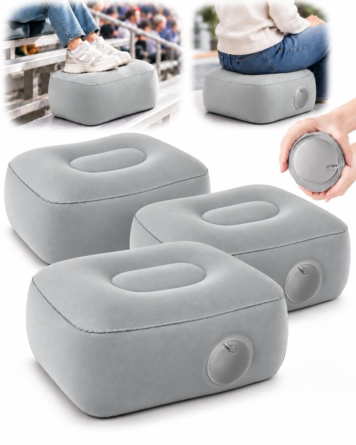 Portable Inflatable Concert Cushion, Adjustable Inflatable Seat Cushion ...