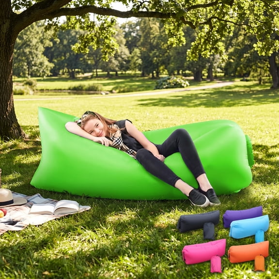 Portable Inflatable Lounger, Waterproof Air Sofa for Camping, Picnics, Festivals, Backyard