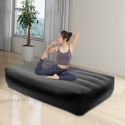 Portable Inflatable Mattress, Car SUV Air Bed, PVC, Twin Size, Black, Built-in Pump, Comfort, for Camping, Travel, Home, Office Nap