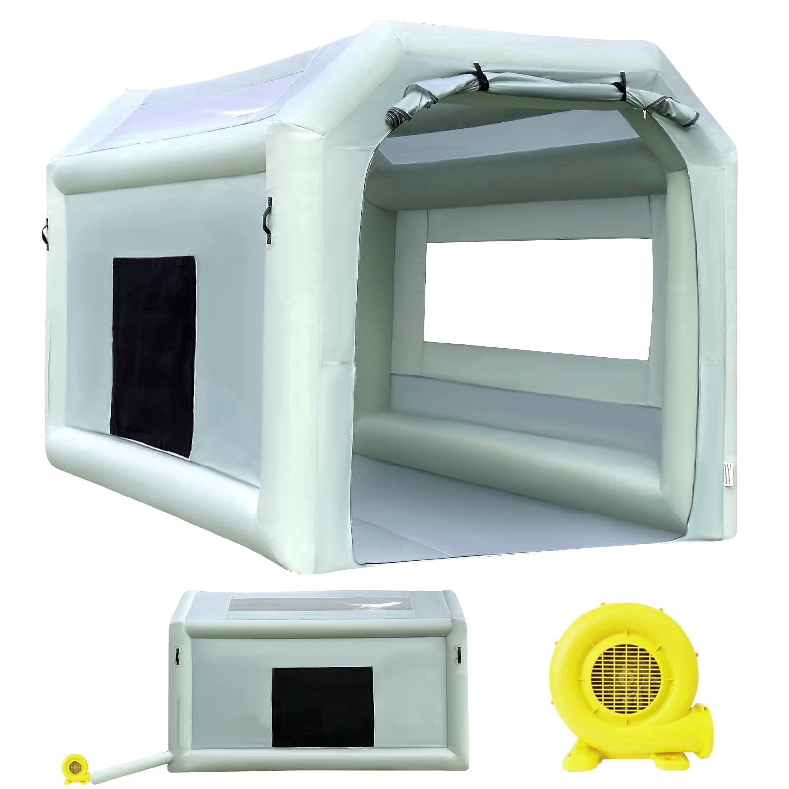 Portable Inflatable Paint Booth with Powerful Blower and Air Filter System for Automotive Furniture and DIY Painting