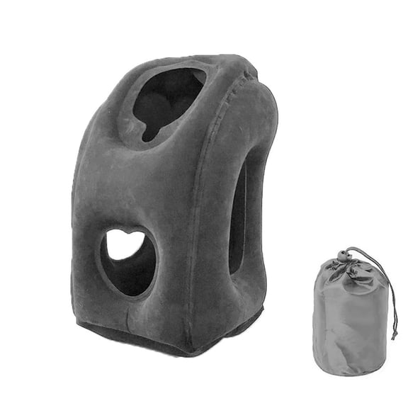 Portable Inflatable Travel Pillow Neck Support for Office Sleepouts Outdoor Camping f2 Naps Airplane Flights Train