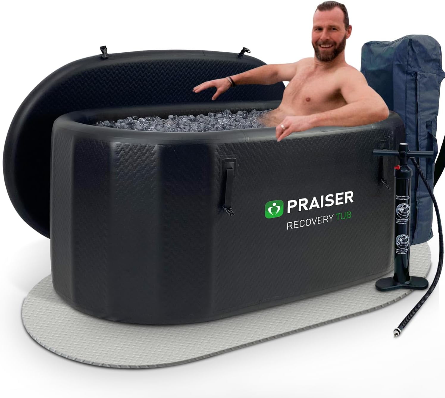 Portable Inflatable XXL Cold Plunge Tub for Athletes 233 Gallons Ice ...