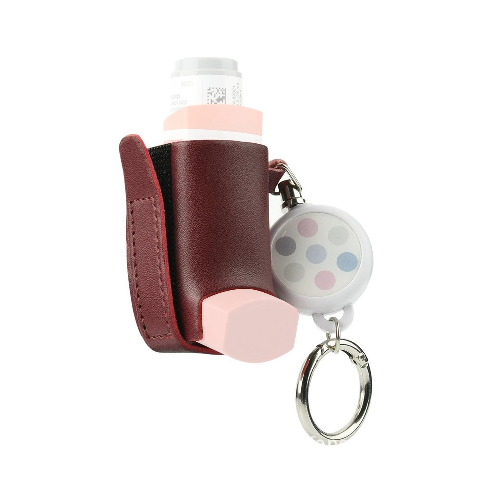 Portable Inhaler Stretch Clip Compacts Organizers Keychains Holder PU ...