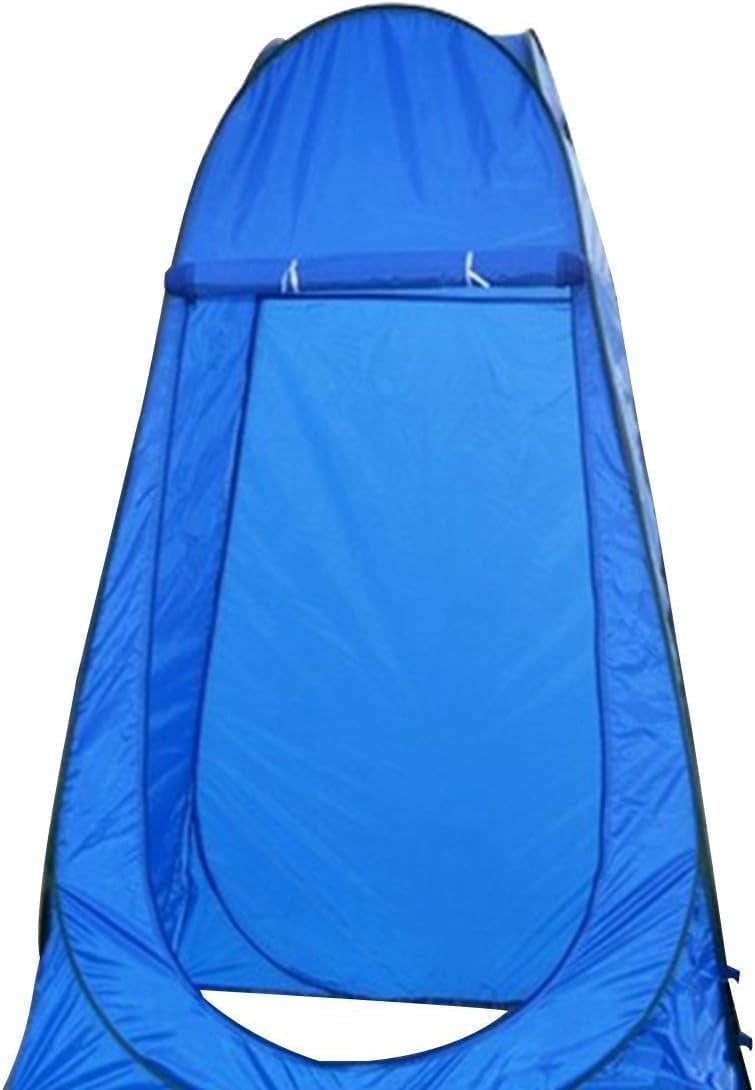 Portable Instant Camping Pop Up Tent - Camping Beach Shade Outdoor Setup for Privacy Shower, Toilet for Family Camping Hiking & Traveling Tent with Bag (Blue)