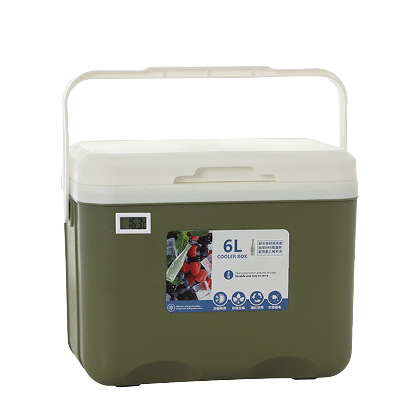 Portable Insulated 6L Cooler for Food and Ice Ideal for Fishing Camping and Outdoor Adventures