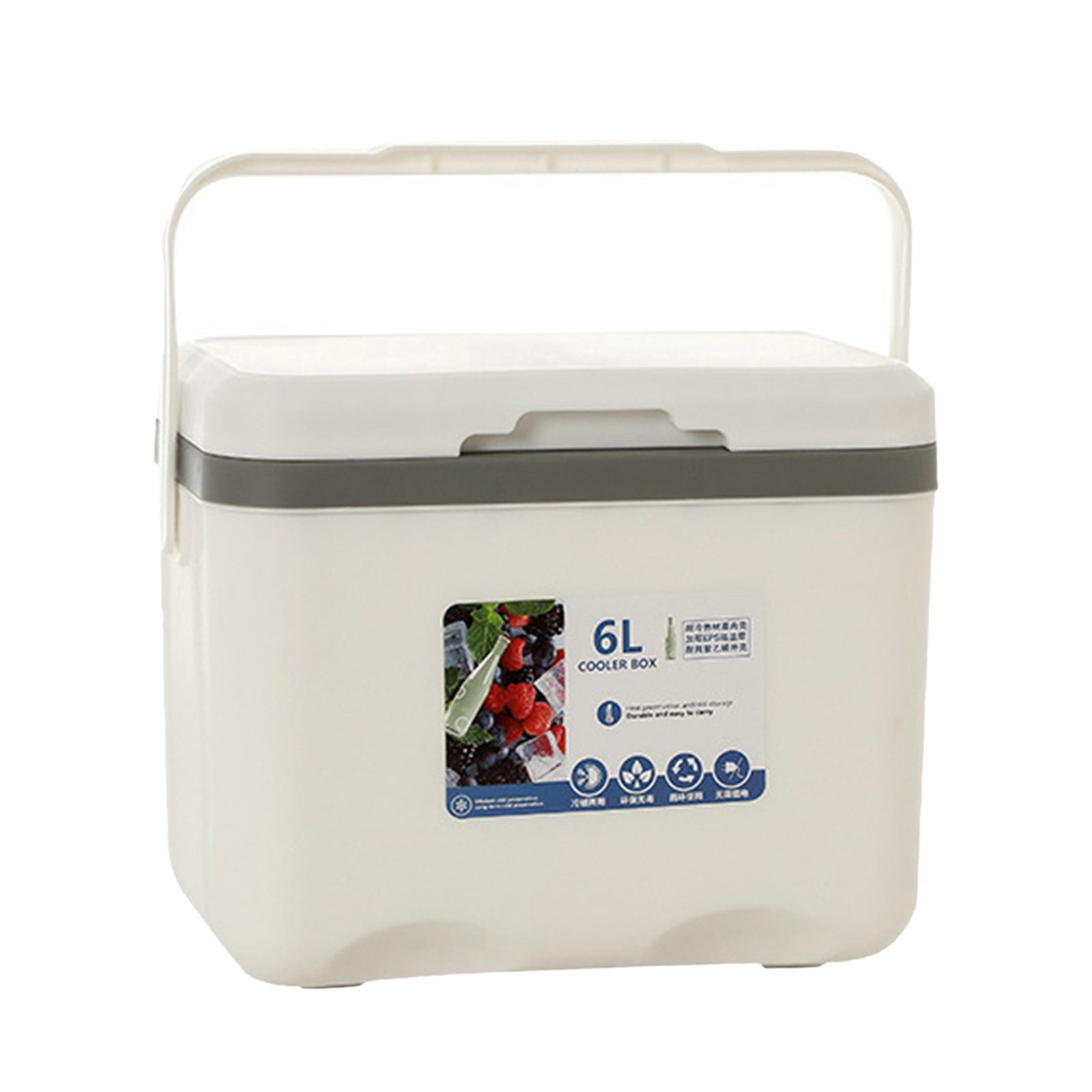 Portable Insulated 6L Cooler for Food and Ice Ideal for Fishing Camping and Outdoor Adventures
