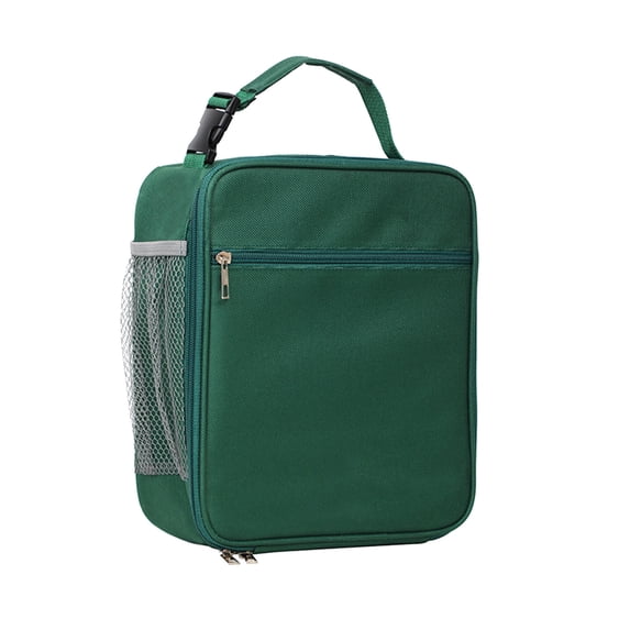 Portable Insulated Lunch Bag for Work and Office, Thermal Cooler Tote for Food Storage and Meal Prep, Leakproof Lunch Box Carrier with Handle, Dark Green
