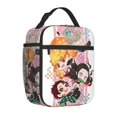 thumbnail image 1 of Portable Insulated Lunch Bag for Men and Women, Reusable Thermal Tote with Front Zipper Pocket, Lightweight Anime Inspired Cooler, 1 of 6