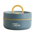 thumbnail image 1 of Portable Insulated Lunch Container Set for Adult, Stackable Stainless Steel Bento Box for Hot Food with Insulated Lunch Bag Unisex 4 Different Sizes Thermal Food Container(Blue,4.5x4.5x2.6"), 1 of 9