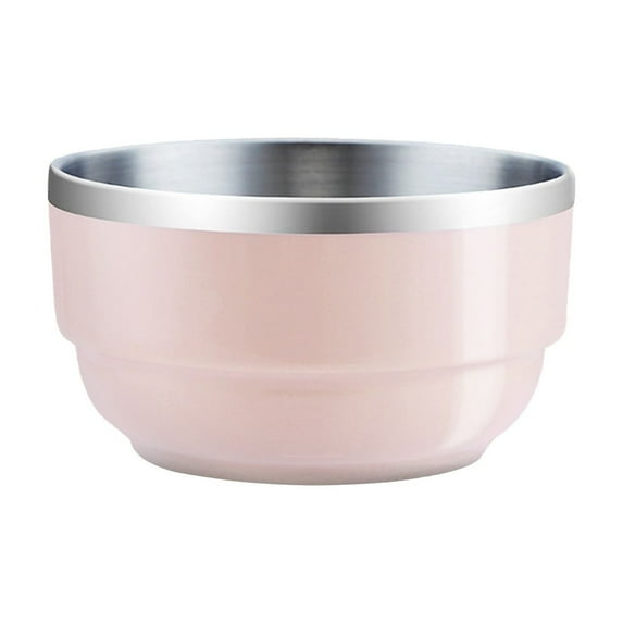 Portable Insulated Stainless Steel Bowl - Stylish Stackable Tableware for Home, Travel & Outdoor Use - Perfect for Meals, Snacks, & Desserts
