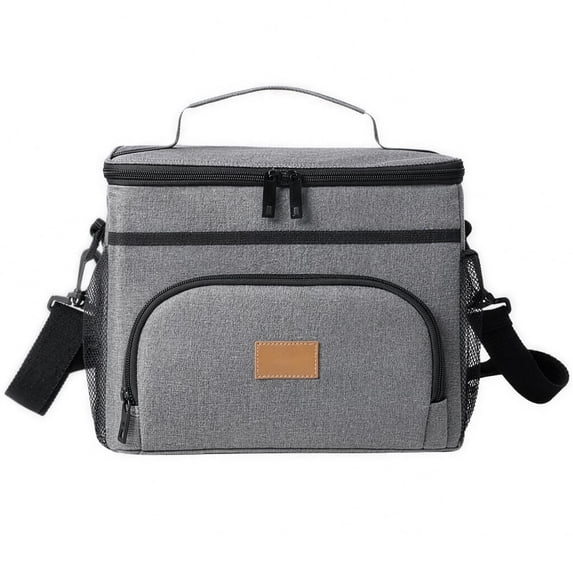 Large Capacity Insulated Lunch Bag, Insulated Lunch Box with Handle, Leakproof Thermal Cooler Bag with Adjustable Shoulder Strap for Work School Office Picnic