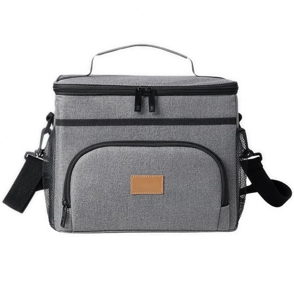 Large Capacity Insulated Lunch Bag, Insulated Lunch Box with Handle, Leakproof Thermal Cooler Bag with Adjustable Shoulder Strap for Work School Office Picnic