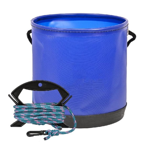 Portable Integrated Fish Bucket Fish Box Folding Fish Bucket with Rope Colorful Fishing Tackle Bucket Water Bucket